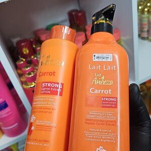 Lait aneeza strong carrot extract lotion with shower gel 1000ml